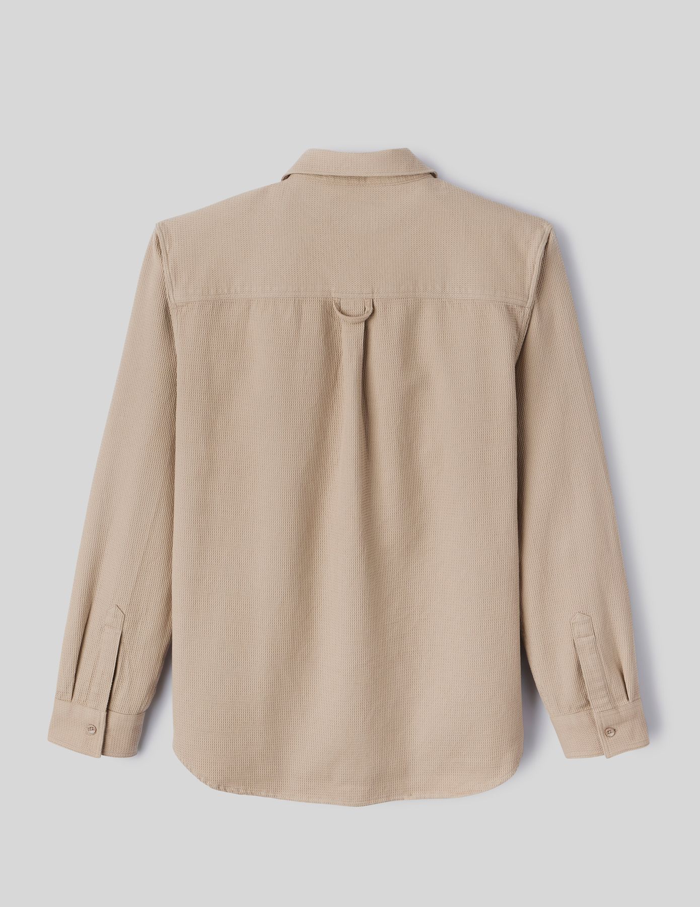 Surchemise unie gaufr&eacute;e