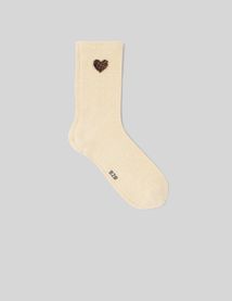 Chaussettes lurex coeur