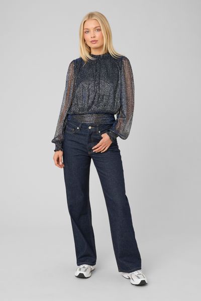 Blouse imprim&eacute;e paillet&eacute;e