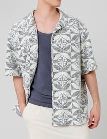 Chemisette en maille Jacquard