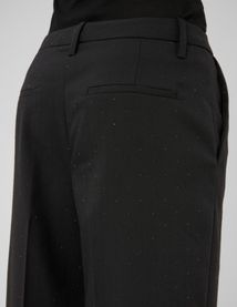 Pantalon city &agrave; strass