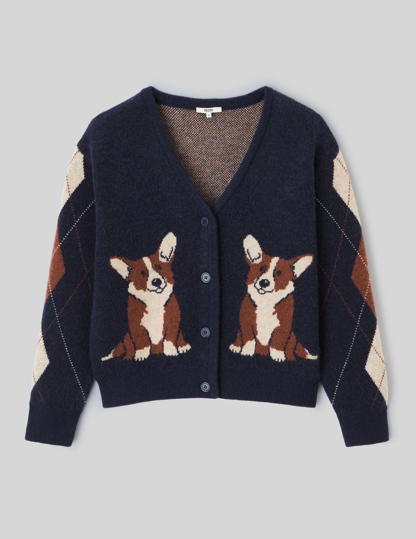 Gilet jacquard chien