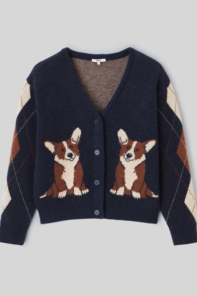Gilet jacquard chien