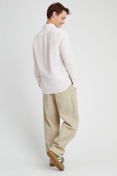 Chemise coton lin unie