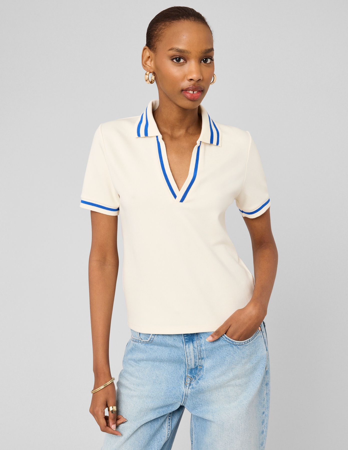 T-shirt col polo