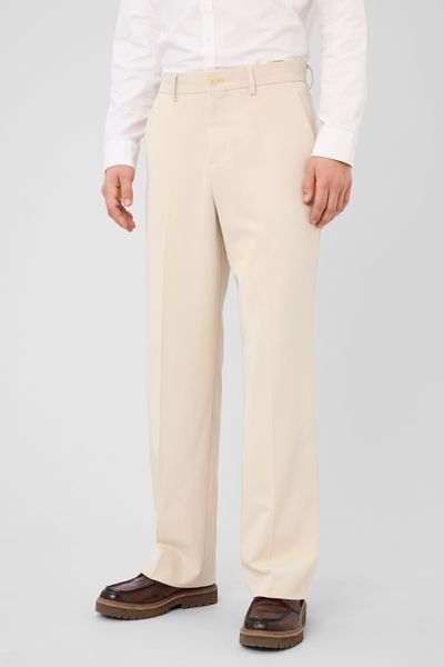 Pantalon urbain  fluide &agrave; plis