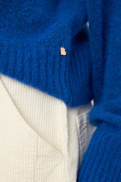 Pull col rond premium
