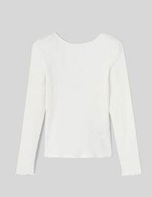 T-shirt dos nu manches longues