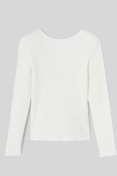 T-shirt dos nu manches longues