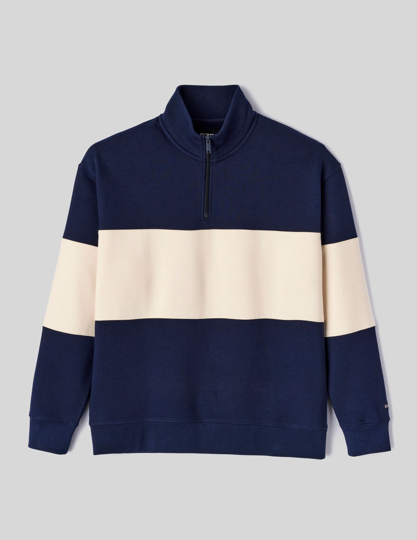Sweat col montant colorblock
