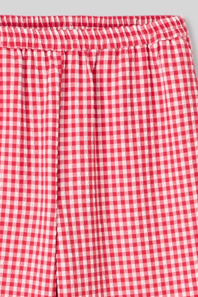 Pantalon fluide vichy