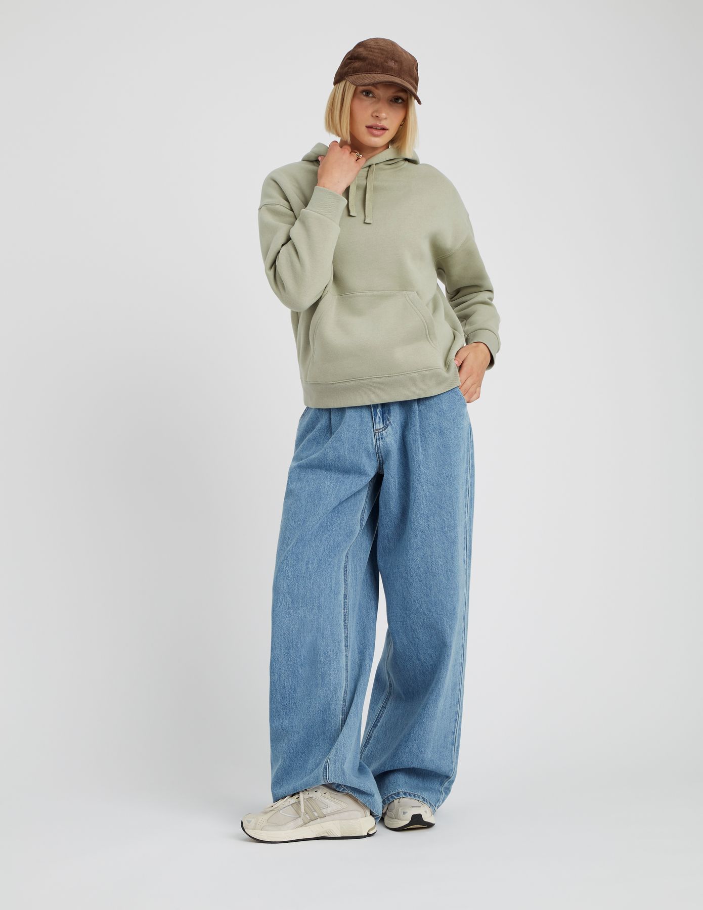 Sweat à capuche uni