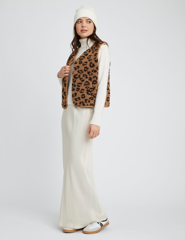 Jupe longue satin