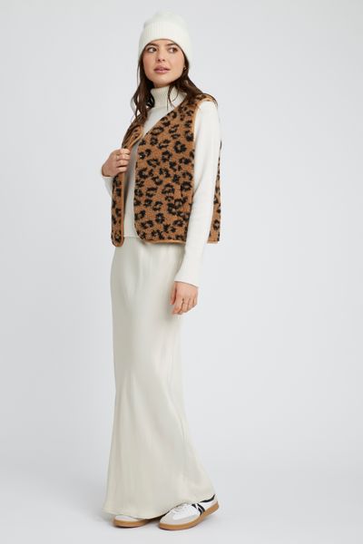Jupe longue satin
