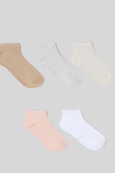 Lot de 5 chaussettes &agrave; fil m&eacute;talis&eacute;