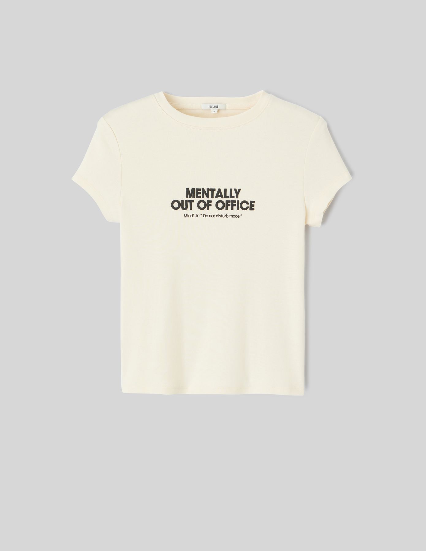 T-shirt baby tee imprim&eacute; poitrine