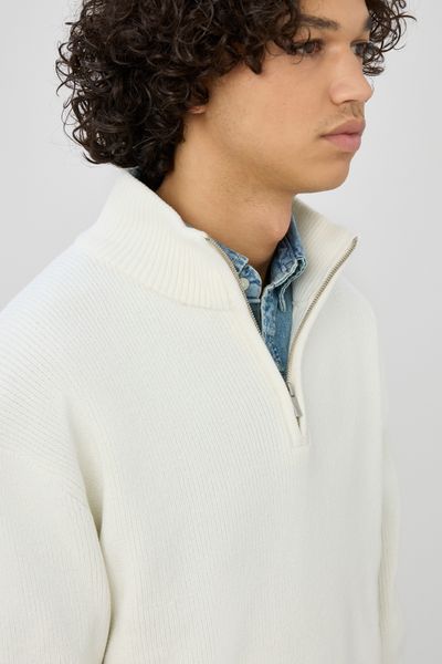 Pull chenille col montant