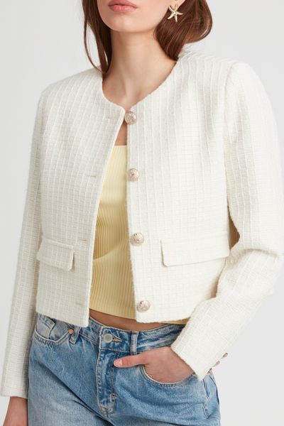 Veste en tweed courte