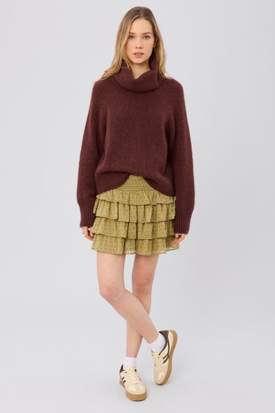 Jupe imprim&eacute;e &agrave; volants