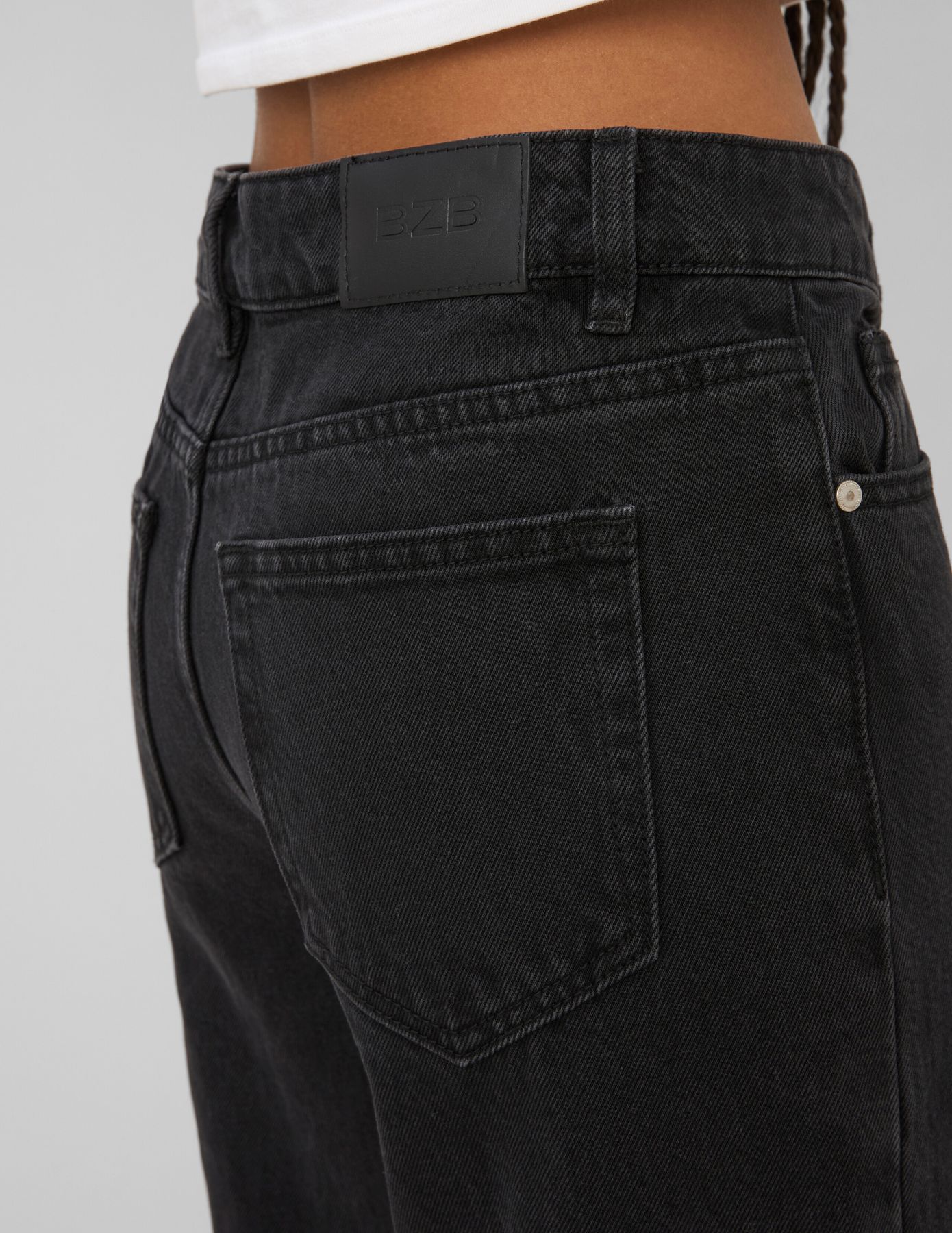 Jean wide leg taille standard