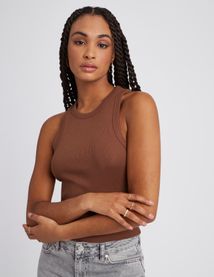 D&eacute;bardeur maille c&ocirc;tel&eacute;e uni