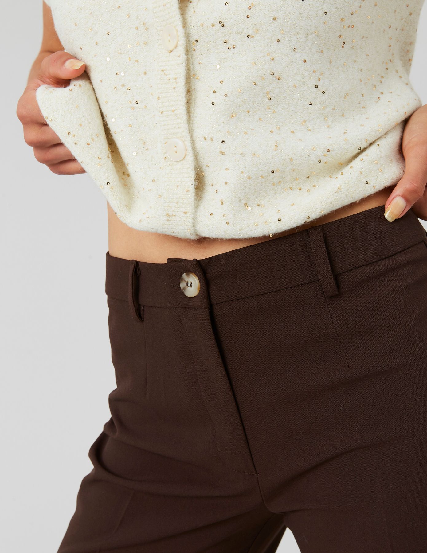 Pantalon tailleur droit
