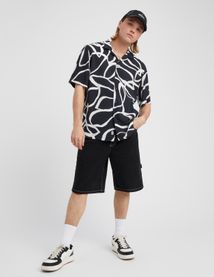 Chemisette imprim&eacute;e fluide