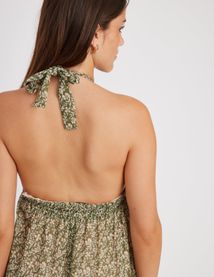 Robe longue imprimée