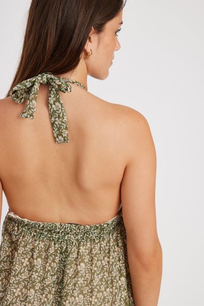 Robe longue imprimée