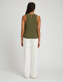 Débardeur avec tissu reliefé
