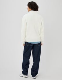 Pull chenille col montant