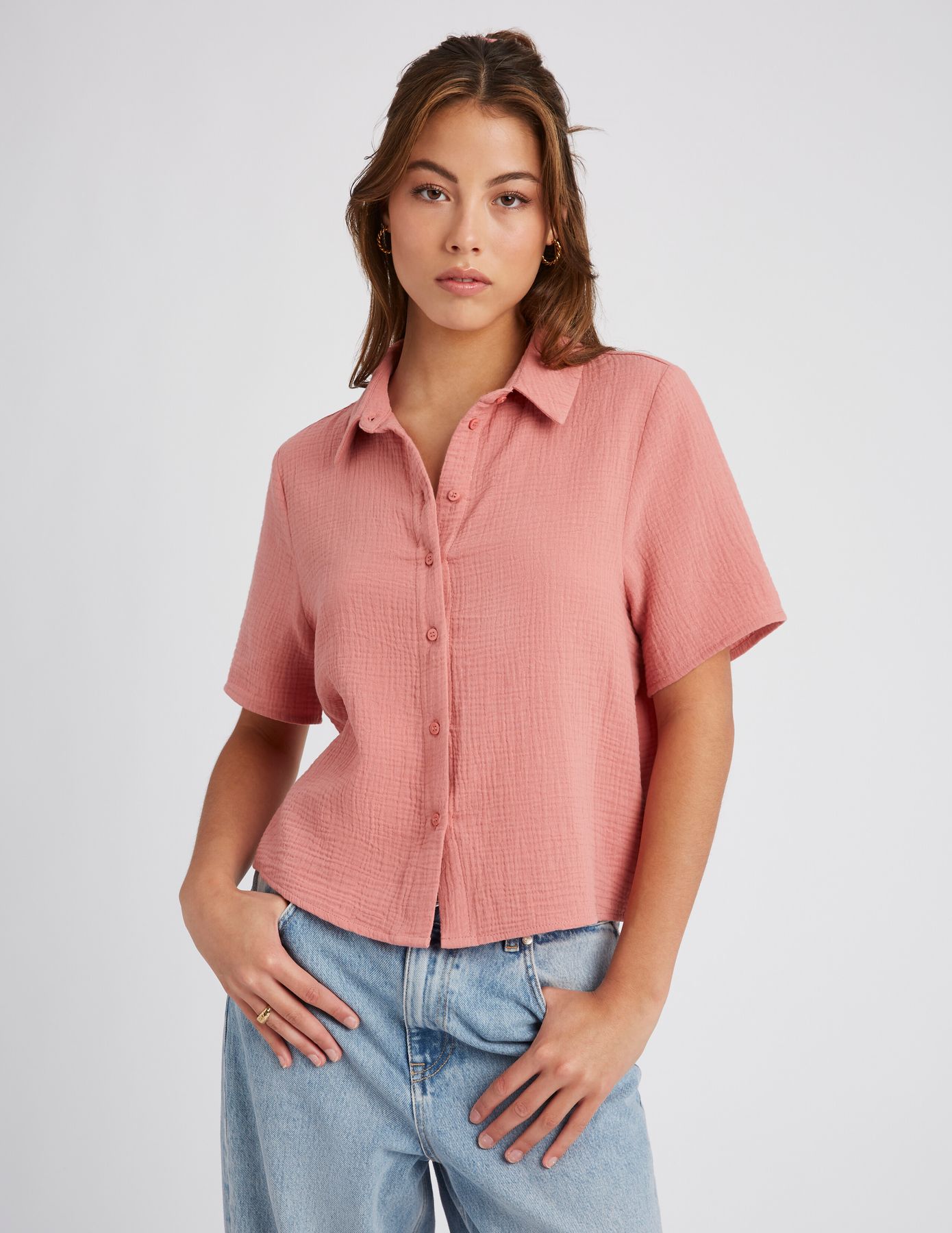 Chemisette en gaze de coton