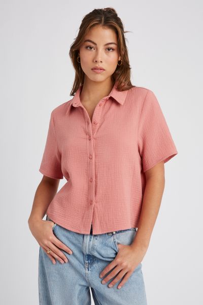 Chemisette en gaze de coton