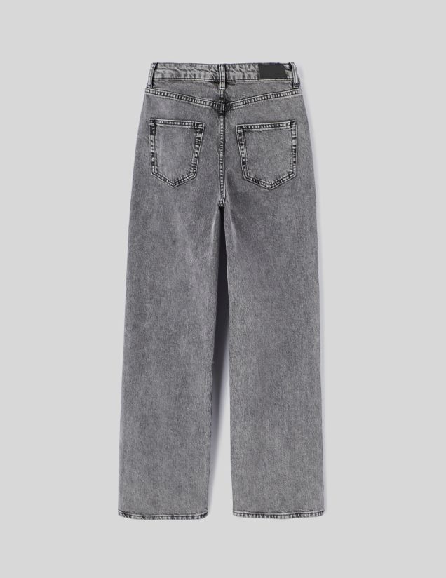 Jean straight taille haute