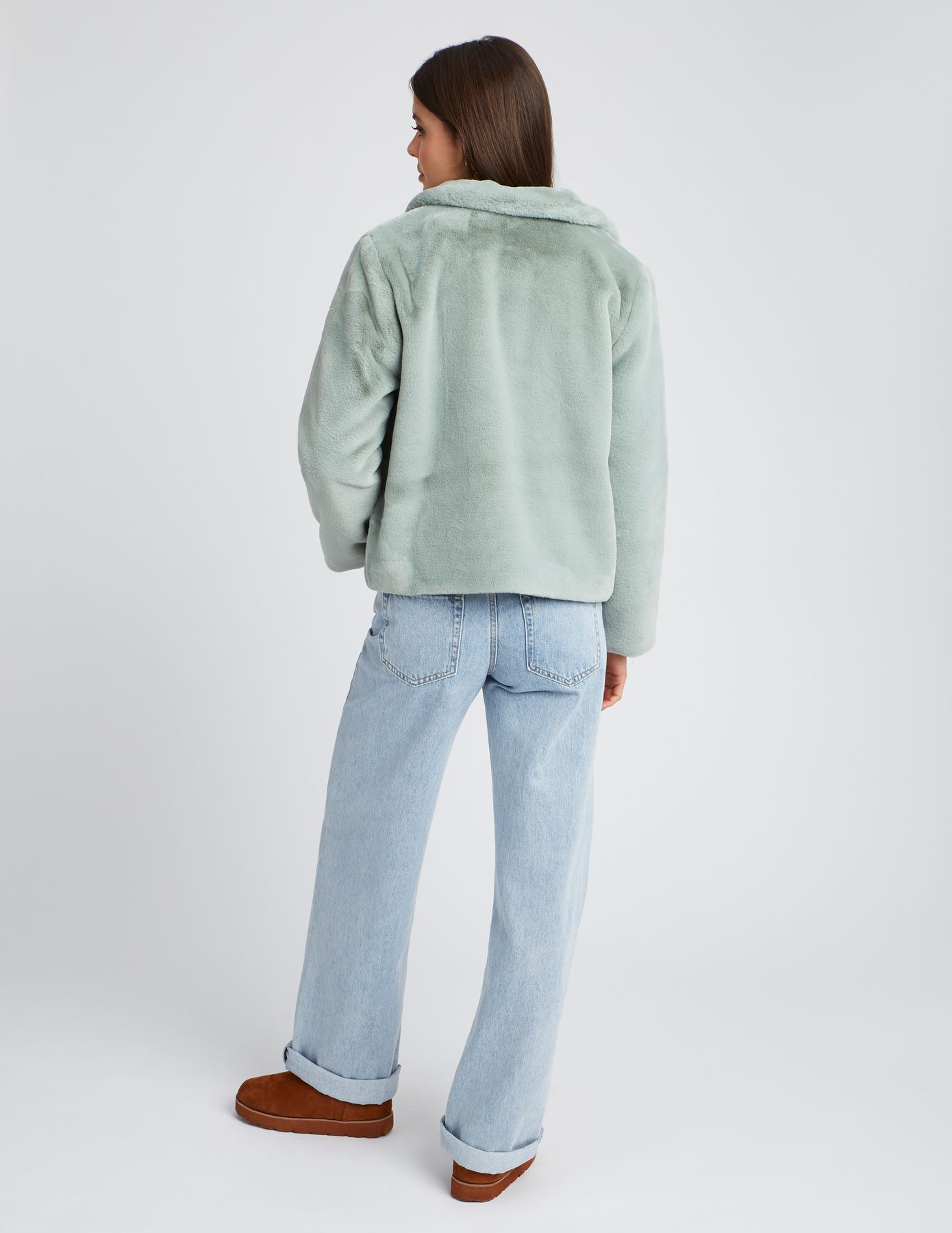 Blouson imitation fourrure