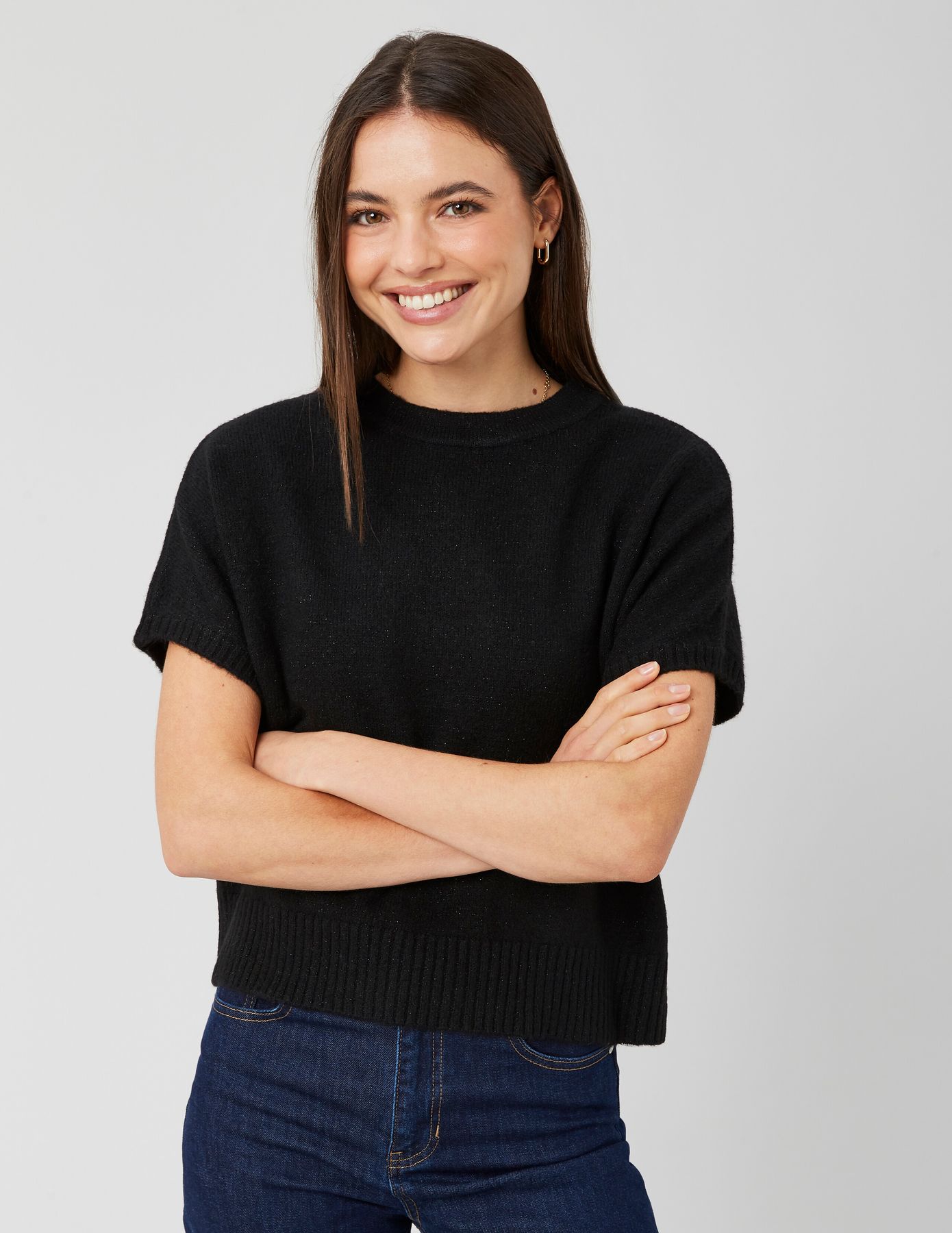 Pull manches courtes nœud dos