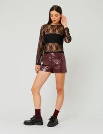 T-shirt en dentelle