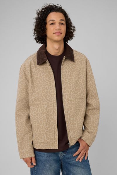 Veste zipp&eacute;e imprim&eacute;e