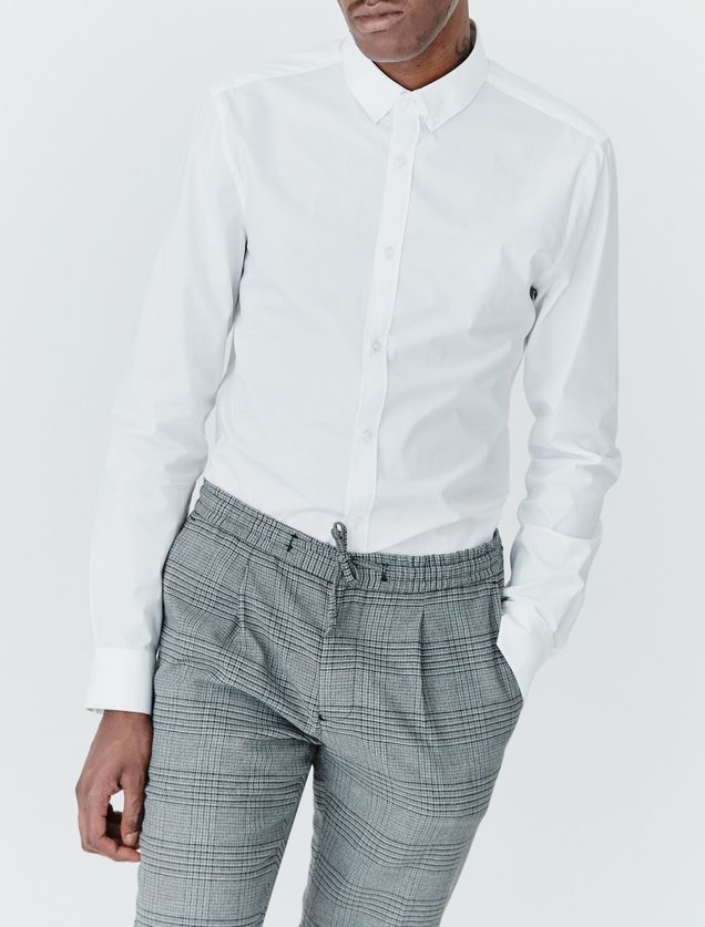 Chemise unie ajustée