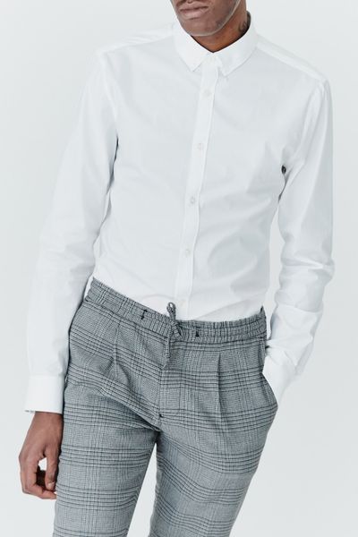 Chemise unie ajustée