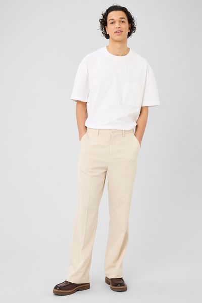 Pantalon urbain  fluide &agrave; plis