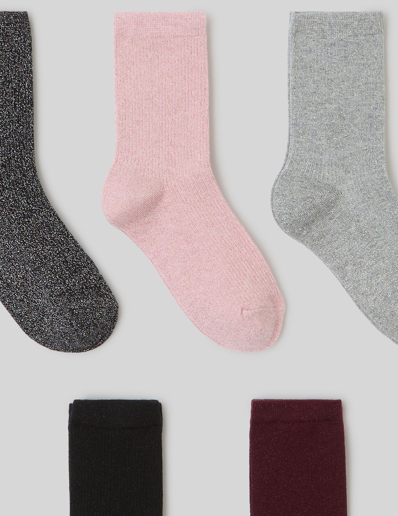 Lot de 5 paires de chaussettes lurex