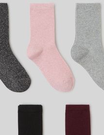 Lot de 5 paires de chaussettes lurex