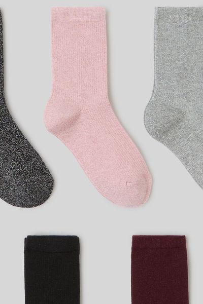 Lot de 5 paires de chaussettes lurex