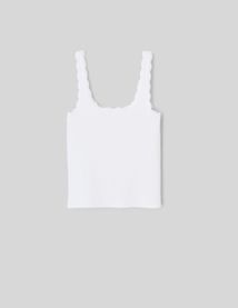 D&eacute;bardeur bords en dentelle avec n&oelig;ud