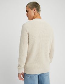 Pull col rond en maille