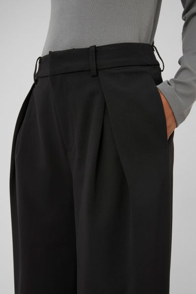 Pantalon large &agrave; pinces
