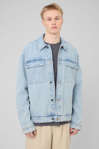 Veste boutonn&eacute;e en jean
