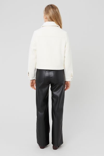 Veste boxy en laine