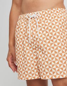 Short de bain AOP géométrique